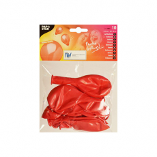 10 Luftballons Ø 25 cm rot