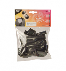10 Luftballons Ø 25 cm schwarz