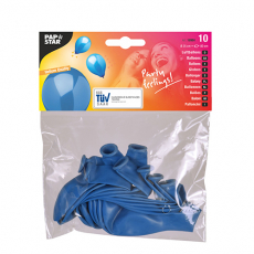 10 Luftballons Ø 25 cm blau