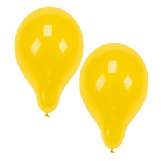12 x  10 Luftballons Ø 25 cm gelb