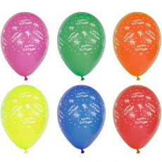 12 x  10 Luftballons Ø 29 cm farbig sortiert Happy Birthday