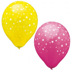 15 Luftballons Ø 29 cm farbig sortiert Stars