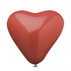 10 Luftballons Ø 30 cm rot Heart large