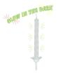 10 Kerzen mit Halter 6 cm Glow in the dark