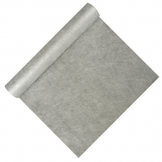 Tischläufer, stoffähnlich, Vlies soft selection 4,8 m x 40 cm silber