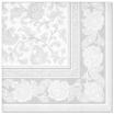 20 Servietten ROYAL Collection 1/4-Falz 40 cm x 40 cm weiss Ornaments