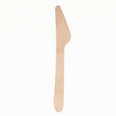 25 Messer, Holz pure 16,5 cm