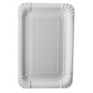 25 Teller, Pappe pure eckig 13 cm x 20 cm weiss
