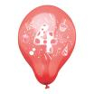 6 Zahlenluftballons Ø 25 cm farbig sortiert 4