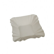 250 Schalen, Pappe pure eckig 9 cm x 9 cm x 3 cm weiss