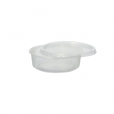 100 Verpackungsbecher, PP rund 125 ml Ø 10,1 cm · 3,1 cm transparent
