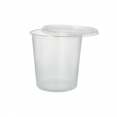 100 Verpackungsbecher, PP rund 500 ml Ø 10,1 cm · 10,3 cm transparent