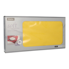 20 Mitteldecken, stoffähnlich, Vlies soft selection 80 cm x 80 cm gelb