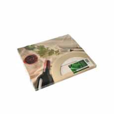 5 Transport- und Catering-Kartons 8 cm x 24,5 cm x 35,5 cm Burgund mit Sichtfenster, einteilig