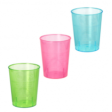 24 x  40 Gläser für Schnaps, PS 4 cl Ø 4,2 cm · 5,2 cm farbig sortiert