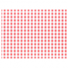 100 Tischsets, Papier 30 cm x 40 cm rot Vichy Karo