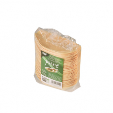 50 Fingerfood - Schalen, Holz pure 11 cm x 6,5 cm Schiffchen