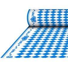 Tischdecke, stoffähnlich, Airlaid 25 m x 1,18 m Bayrisch Blau