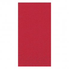 250 Servietten, 3-lagig 1/8-Falz 33 cm x 33 cm rot