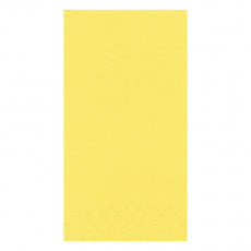 250 Servietten, 3-lagig 1/8-Falz 33 cm x 33 cm gelb