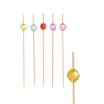 100 Fingerfood - Picker 12 cm farbig sortiert Pearl
