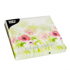 20 Servietten, 3-lagig 1/4-Falz 33 cm x 33 cm Summer Breeze