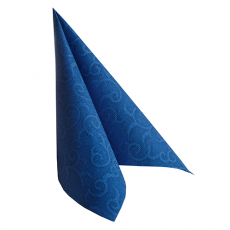 50 Servietten ROYAL Collection 1/4-Falz 40 cm x 40 cm dunkelblau Casali