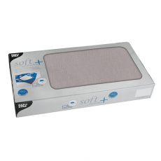 20 Mitteldecken, stoffähnlich, Vlies soft selection plus 80 cm x 80 cm grau