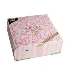 50 Servietten ROYAL Collection 1/4-Falz 40 cm x 40 cm fuchsia Damascato