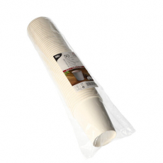 50 Trinkbecher, Pappe To Go 0,2 l Ø 8 cm · 9,2 cm weiss