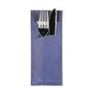 520 Bestecktaschen 20 cm x 8,5 cm blau inkl. weißer Serviette 33 x 33 cm 2-lag.