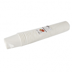 50 Suppenbecher, Pappe To Go rund 470 ml Ø 9,9 cm · 9,9 cm weiss
