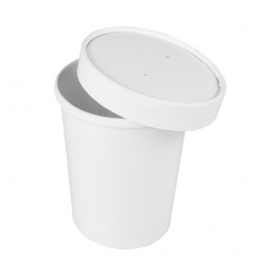 50 Suppenbecher, Pappe To Go rund 770 ml Ø 11,8 cm · 10,5 cm weiss