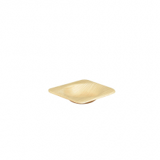 25 Schalen, Palmblatt pure eckig 6 cm x 6 cm x 1,3 cm