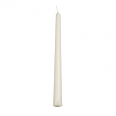 30 Leuchterkerzen Ø 2,2 cm · 24 cm weiss aus 100 % Stearin