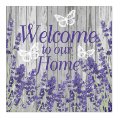 20 Servietten, 3-lagig 1/4-Falz 33 cm x 33 cm Welcome