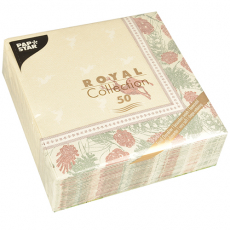 50 Servietten ROYAL Collection 1/4-Falz 40 cm x 40 cm Majestic Deer