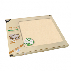 60 Tischsets, stoffähnlich, PV-Tissue ROYAL Collection Plus 30 cm x 40 cm champagner