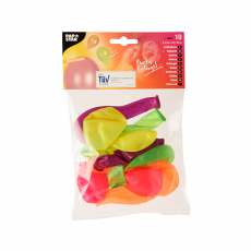 10 Luftballons Ø 25 cm farbig sortiert Neon