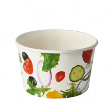 50 Salatschalen, Pappe To Go 600 ml Ø 12,5 cm · 7,5 cm Salad