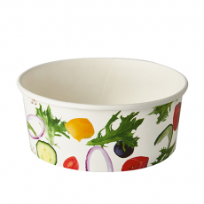 45 Salatschalen, Pappe To Go 750 ml Ø 15 cm · 6 cm Salad