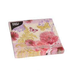 20 Servietten, 3-lagig 1/4-Falz 33 cm x 33 cm Charlene