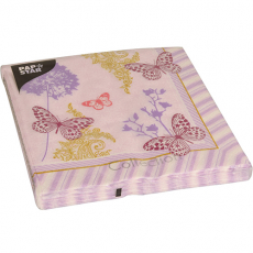20 Servietten, 3-lagig 1/4-Falz 40 cm x 40 cm Charlene