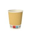 25 Trinkbecher, Pappe 0,2 l Ø 8 cm · 9 cm Ripple Wall