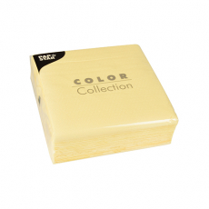 100 Servietten, 1-lagig 1/4-Falz 33 cm x 33 cm creme