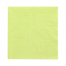 100 Servietten, 1-lagig 1/4-Falz 33 cm x 33 cm limonengrün