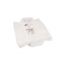 50 Tragetaschen, Papier 25 cm x 26 cm x 17 cm weiss mit Tragegriff