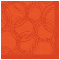 5 x 50 Servietten ROYAL Collection 1/4-Falz 40 cm x 40 cm nektarine Bubbles