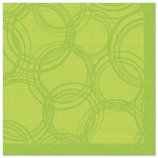 5 x 50 Servietten ROYAL Collection 1/4-Falz 40 cm x 40 cm limonengrün Bubbles