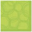 50 Servietten ROYAL Collection 1/4-Falz 40 cm x 40 cm limonengrün Bubbles